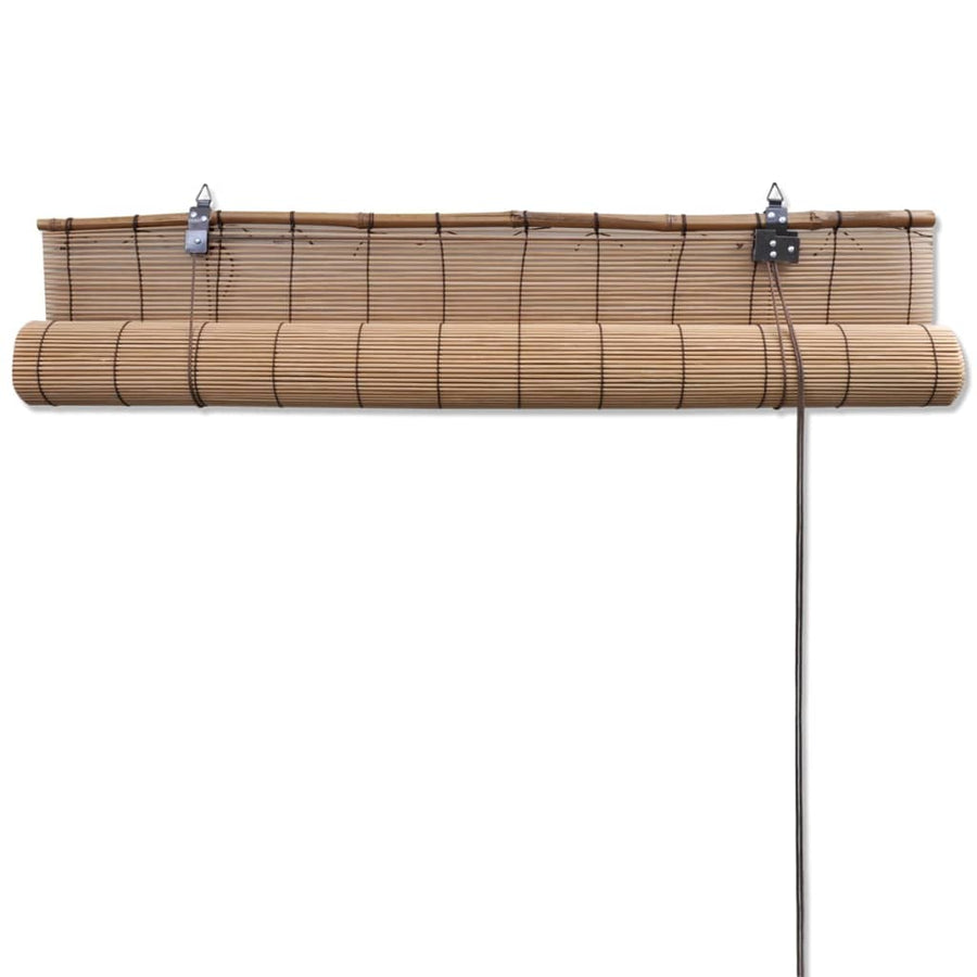 Brown Bamboo Roller Blinds 100 X 160 Cm