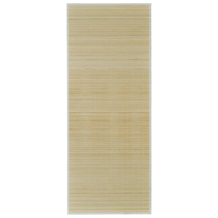 Rectangular Natural Bamboo Rug 80 x 300 cm