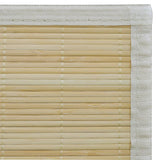 Rectangular Natural Bamboo Rug 80 x 300 cm - Rear View