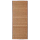 Rectangular Brown Bamboo Rug 120 x 180 cm