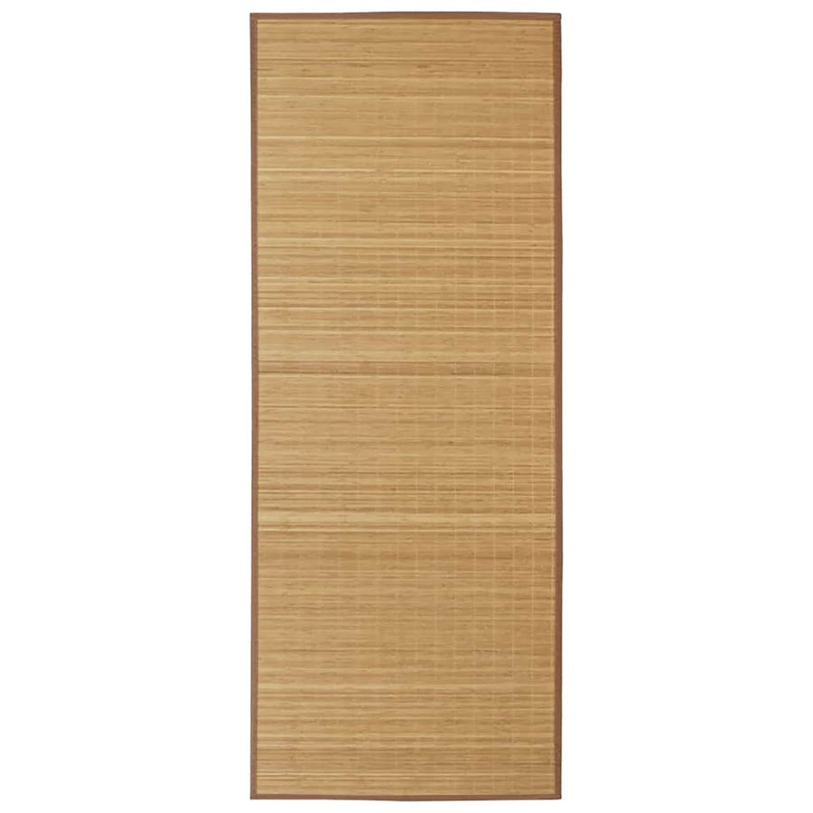 Rectangular Brown Bamboo Rug 150 x 200 cm