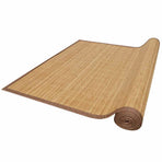 Rectangular Brown Bamboo Rug 150 x 200 cm