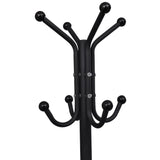Metal Black Coat Stand - Side View