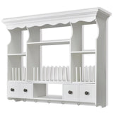Wooden Kitchen Wall Cabinet White - Front View