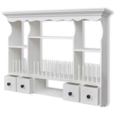 Wooden Kitchen Wall Cabinet White - Top-Down View