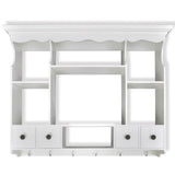 Wooden Kitchen Wall Cabinet White - 45-Degree Angle