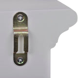 Wooden Kitchen Wall Cabinet with Glass Door White - Rear View