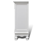 Wooden Cabinet with 2 Doors 1 Drawer White - Rear View
