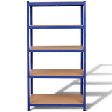 Storage Shelf Blue 2 pcs - Side View
