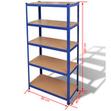 Storage Shelf Blue 2 pcs