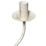 Antique White Metal Chandelier 8 x E14 Bulbs - 45-Degree Angle