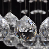 Ceiling Lamp with Glittering Glass Crystal Beads 8 x G9 29 cm - Close-Up Angle