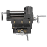 Manually Operated Cross Slide Drill Press Vice 78 mm - Front View