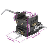 Manually Operated Cross Slide Drill Press Vice 78 mm - Extra Image