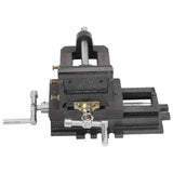 Manually Operated Cross Slide Drill Press Vice 78 mm - Top-Down View
