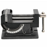 Manually Operated Tilting Drill Press Vice 110 mm - Side View