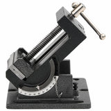 Manually Operated Tilting Drill Press Vice 110 mm - Close-Up Angle