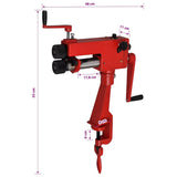 Manual Tube Beading Machine - Rear View