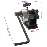 Manual Roll Bending Machine - Close-Up Angle