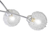 Ceiling Lamp with Mesh Wire Shades for 5 G9 Bulbs - Side View
