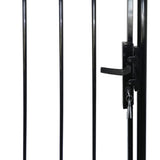 Fence Gate with Hoop Top (single) 100 x 198 cm - Top-Down View