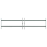 Adjustable Security Grille for Windows with 2 Crossbars 700-1050 mm - Front View