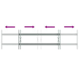 Adjustable Security Grille for Windows with 2 Crossbars 700-1050 mm - 45-Degree Angle