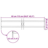 Adjustable Security Grille for Windows with 2 Crossbars 700-1050 mm