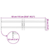 Adjustable Security Grille for Windows with 2 Crossbars 700-1050 mm - Close-Up Angle