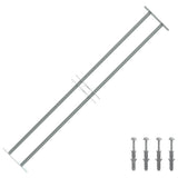 Adjustable Security Grille for Windows with 2 Crossbars 1000-1500 mm