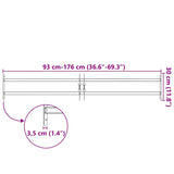 Adjustable Security Grille for Windows with 2 Crossbars 1000-1500 mm - Close-Up Angle
