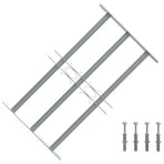 Adjustable Security Grille for Windows with 3 Crossbars 500-650 mm