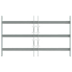 Adjustable Security Grille for Windows with 3 Crossbars 500-650 mm