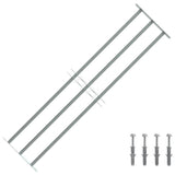 Adjustable Security Grille for Windows with 3 Crossbars 1000-1500 mm