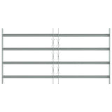 Adjustable Security Grille for Windows with 4 Crossbars 700-1050 mm - Front View