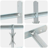 Adjustable Security Grille for Windows with 4 Crossbars 700-1050 mm
