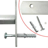 Adjustable Security Grille for Windows with 4 Crossbars 700-1050 mm - Top-Down View