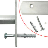 Adjustable Security Grille for Windows with 4 Crossbars 1000-1500 mm - Top-Down View