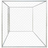 Dog Kennels Silver 192 x 192 x 195 cm Galvanised steel