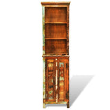 Vintage Style Reclaimed Solid Wood Bookshelf - Front View