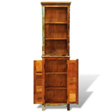 Vintage Style Reclaimed Solid Wood Bookshelf - Side View