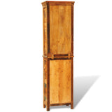 Vintage Style Reclaimed Solid Wood Bookshelf - Top-Down View