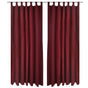 2 pcs Bordeaux Micro-Satin Curtains with Loops 140 x 245 cm