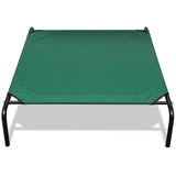 Elevated Pet Bed with Steel Frame 110 x 80 cm - Front View