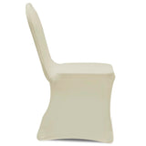 50 pcs Creme Stretch Chair Cover - Side View