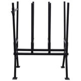 Black Powder-Coated Saw Horse for Woodworking - Front View