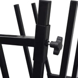 Black Powder-Coated Saw Horse for Woodworking - Top-Down View