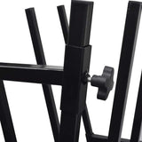 Black Powder-Coated Saw Horse for Woodworking - Top-Down View