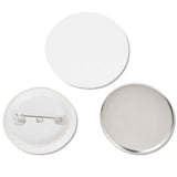 Badge Maker Machine 25 mm with Circle Cutter and Button Parts 500 Sets - Rear View