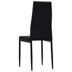 Dining Chairs 4 pcs Black Faux Leather